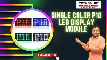 Single Color P10 LED Displays #techon #shorts #outdoorled #indoorled #viral #advertising #youtuber