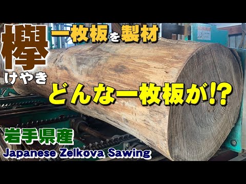 ケヤキ原木製材】岩手県産ケヤキ原木を製材【木の店さんもく】Japanese