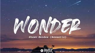 Shawn Mendes - Wonder (Acoustic) (Lyrics)