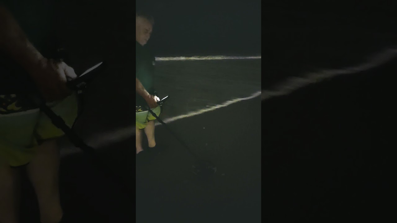 Night metal detecting at Myrtle Beach South Carolina