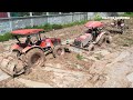 Incredible Safety Operating Techniques Recovery Tractor Stuck In Muddy | How to get tractor out mud