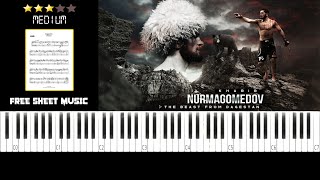 UFC - Khabib Nurmagomedov's walk out song - Sabine Kors - Dagestan - (MEDIUM) Piano Tutorial