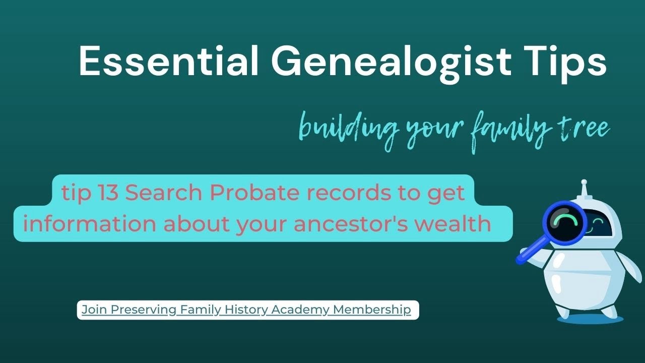 Tip 13 How To Find Probate Records YouTube Tip 13 How To Find Probate Records YouTube