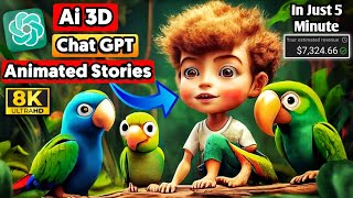 How To Make Full Animated Video Stories With Chatgpt In Mobile | Ai Animation | Earn With Ai