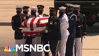 Rep. John Lewis Arrives In Washington, D.C., Ahead Of Capitol Ceremony | Craig Melvin | MSNBC