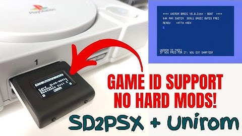 Using a SD2PSX Memory Card for PS1 Exploits: FreePSXBoot + Unirom