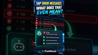 SAP Error Messages Explained with AI | Fix Failed Upload Rows
