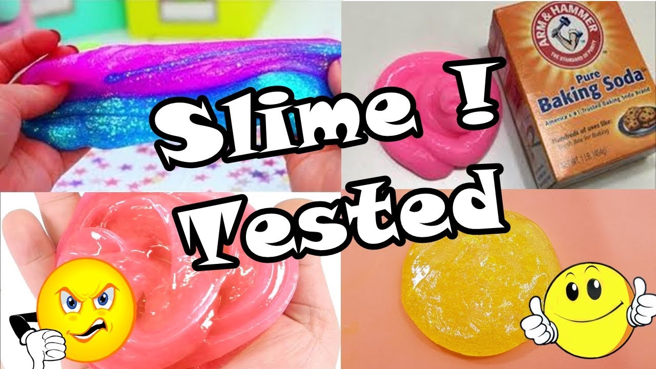 Internet Slime Tested With Baking Soda And Baking Powder