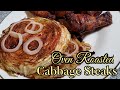 How to make delicious Oven Roasted Cabbage Steaks.