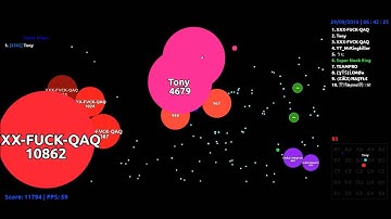 Agar.io - Tony & Hyesoo Random Server Takeover 10