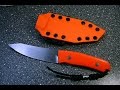 Нож Оранж от Алексея Ляха CPM 20CV (термичка Стерх, ножны Калашников).