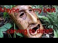 Carving an Elm Mask