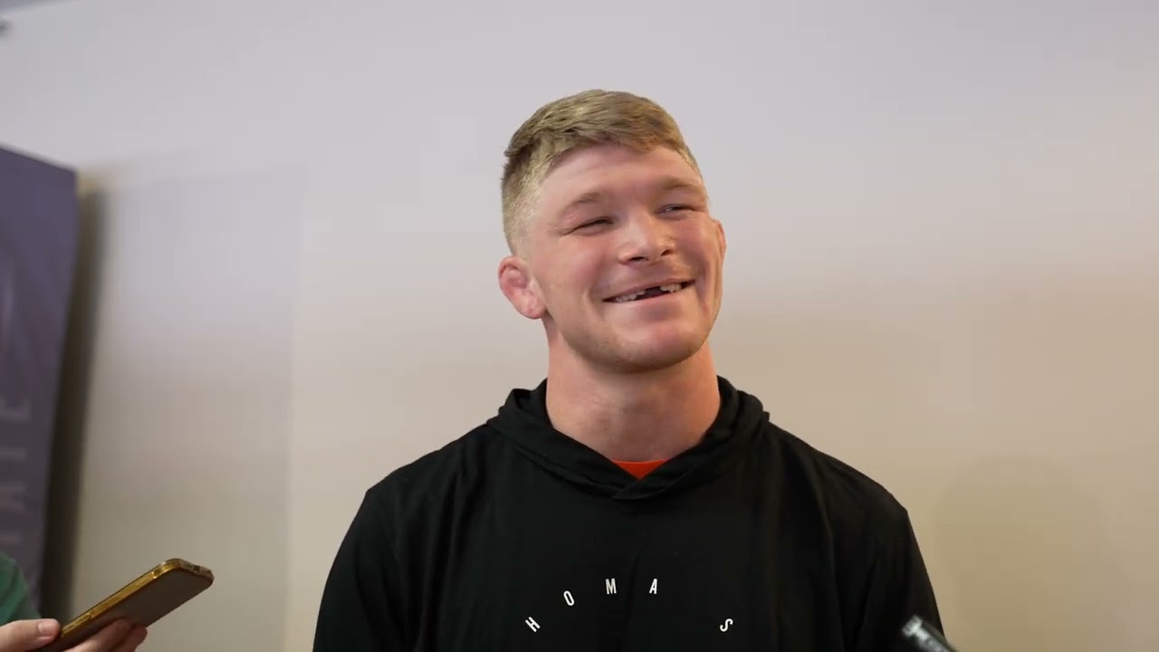 Dustin Plott, Oklahoma State media day, October 14, 2024