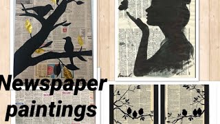 Newspaper painting 🖼 YouTube