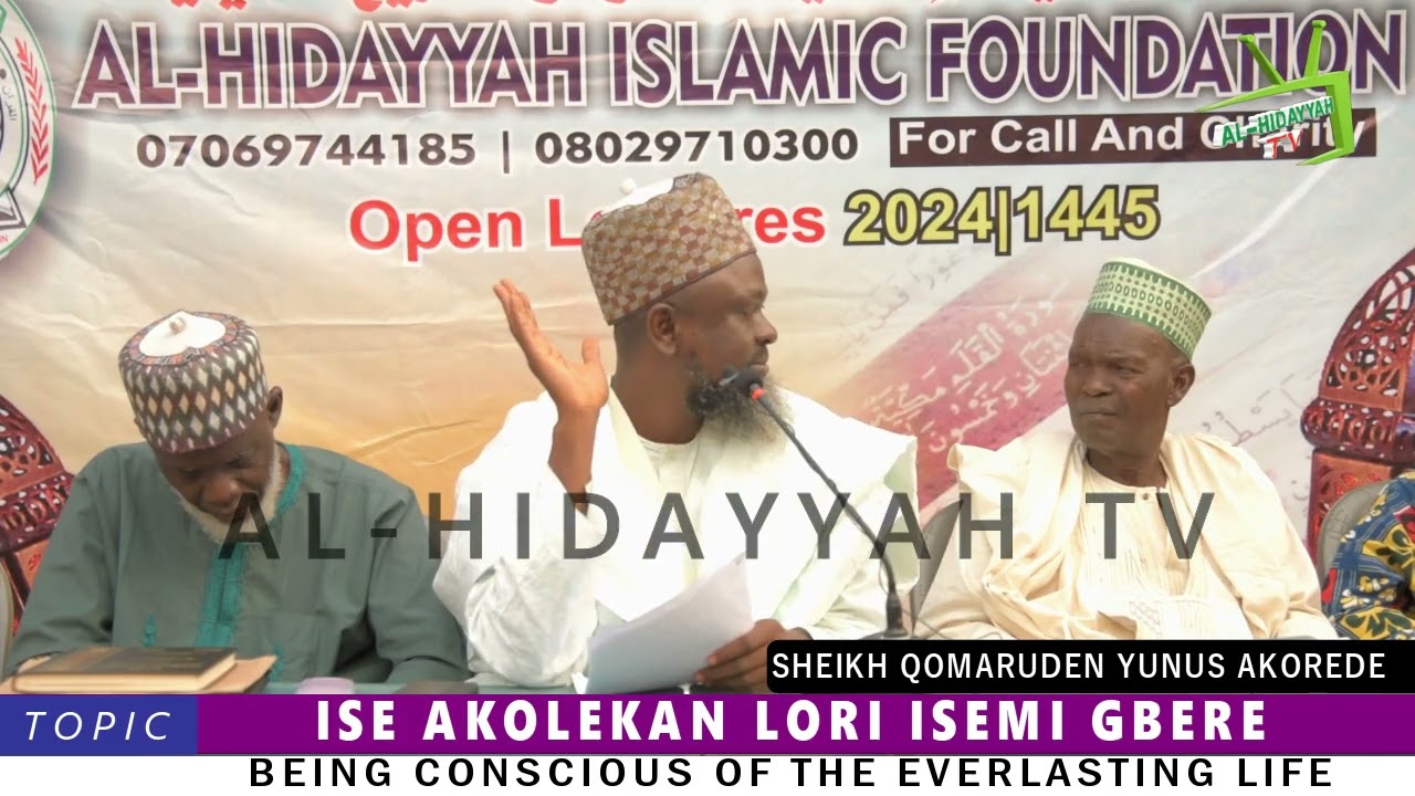 DAY4 2024 Public Lecture: ISE AKOLEKAN LORI ISEMI GBERE By: Fadilatul Sheikh Qomaruden Yunus Akorede