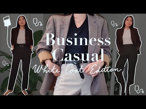 Business Casual | White Coat Outfits, but make it fun (ft. Ana Luisa + First Year of Med School)