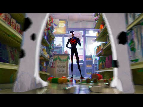 Пятно грабит магазин. Человек-паук: Паутина вселенных (2023) Дубляж Flarrow Films