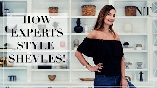How To Perfectly Style Shelves | STYLE YOUR BOOKCASE LIKE AN EXPERT in 2020 | NINA TAKESH