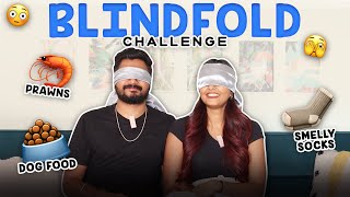 We Tried The BLINDFOLD Challenge🙈😂 / Mridul & Aditya