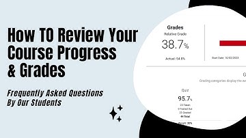 FAQ: How To Review Your Course Progress & Grade