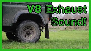 Defender 90 | V8 Straight Pipe Brutal Sound!