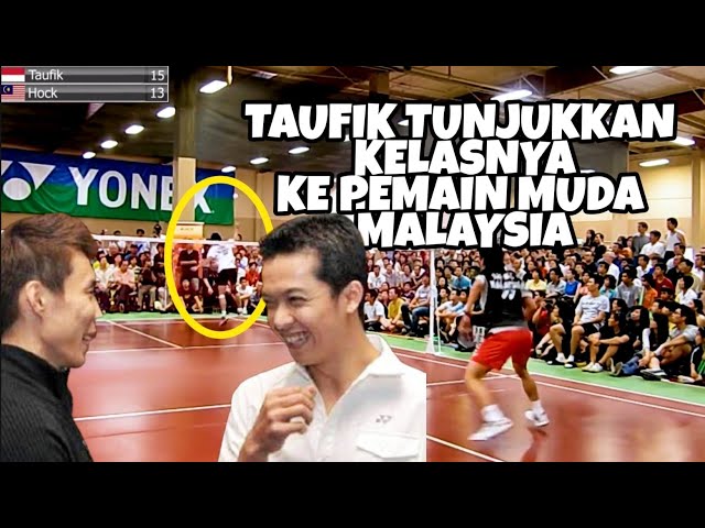 PERTANDINGAN TERBAIK TAUFIK HIDAYAT. Ada pegas di pergelangan. TRICKSHOT. pertandingan final! class=