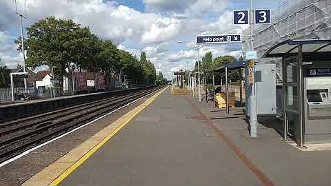 Here is the class 159 in West Byfleet with small tones