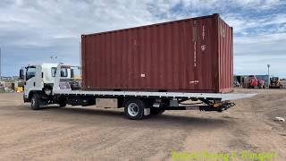 How to load 20 foot Shipping Container on Tilt Tray Complete Video