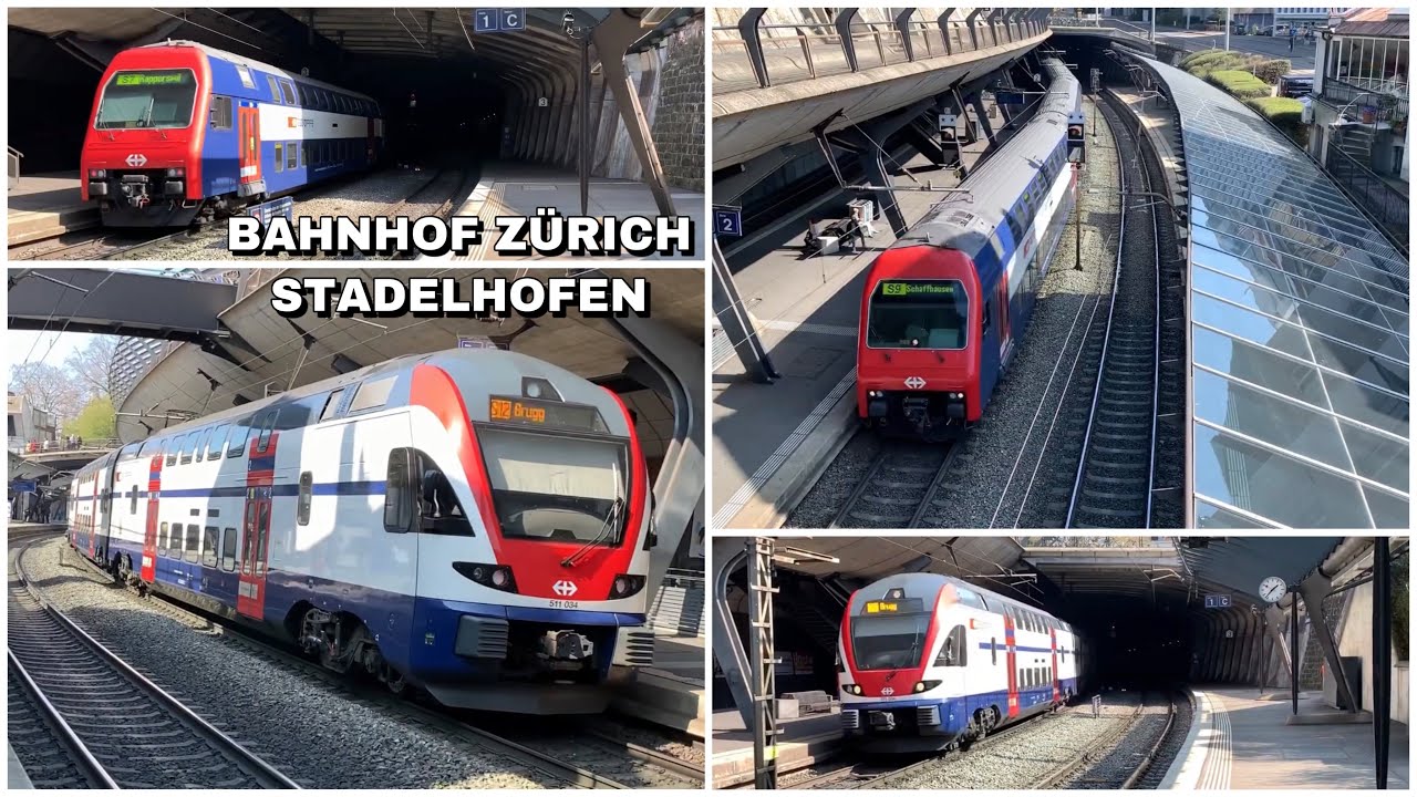 Züge beim Bahnhof Zürich Stadelhofen | Trains at Zurich Stadelhofen station (2019)