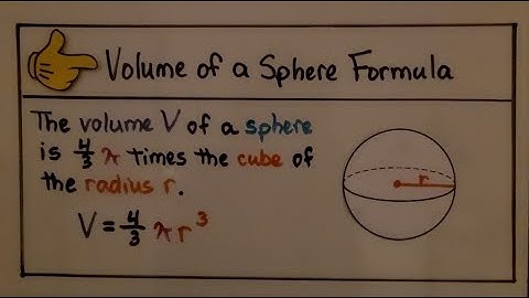 8th Grade Math 13.3b, Finding the Volume of a Sphere Using a Formula