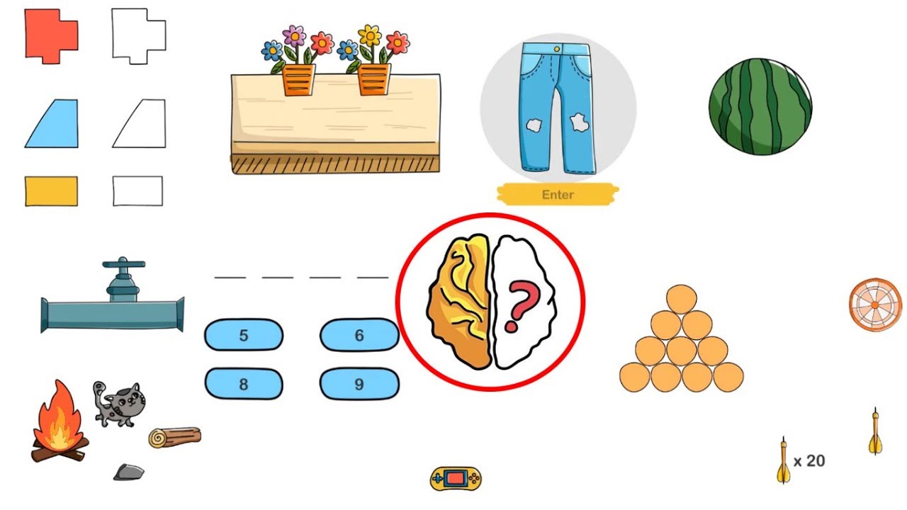 Как пройти 87 уровень в brain