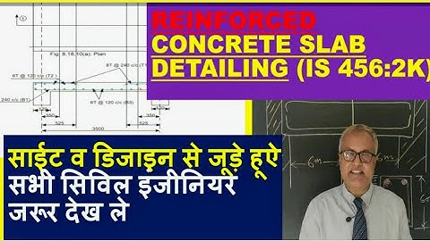 Fundamental in RCC SLAB detailing IS code 456-2000#cstechguruji#rccdesign#civilengineer#structural