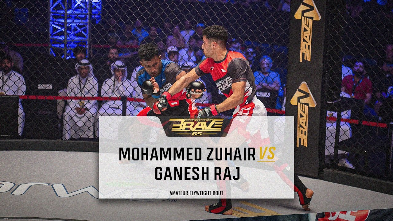 Mohamed Alsameea VS Ganesh Raj Srinivasan  FREE MMA Fight  BRAVE CF 63