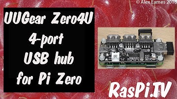 Zero4U - a 4 port USB hub for Raspberry Pi Zero