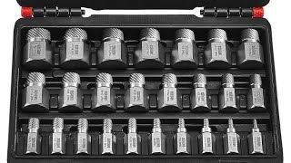 ICON Tools 25 piece multi-spline screw extractor demo.