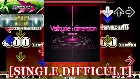 【DDR X2】 Valkyrie dimension [SINGLE DIFFICULT] 譜面確認＋クラップ