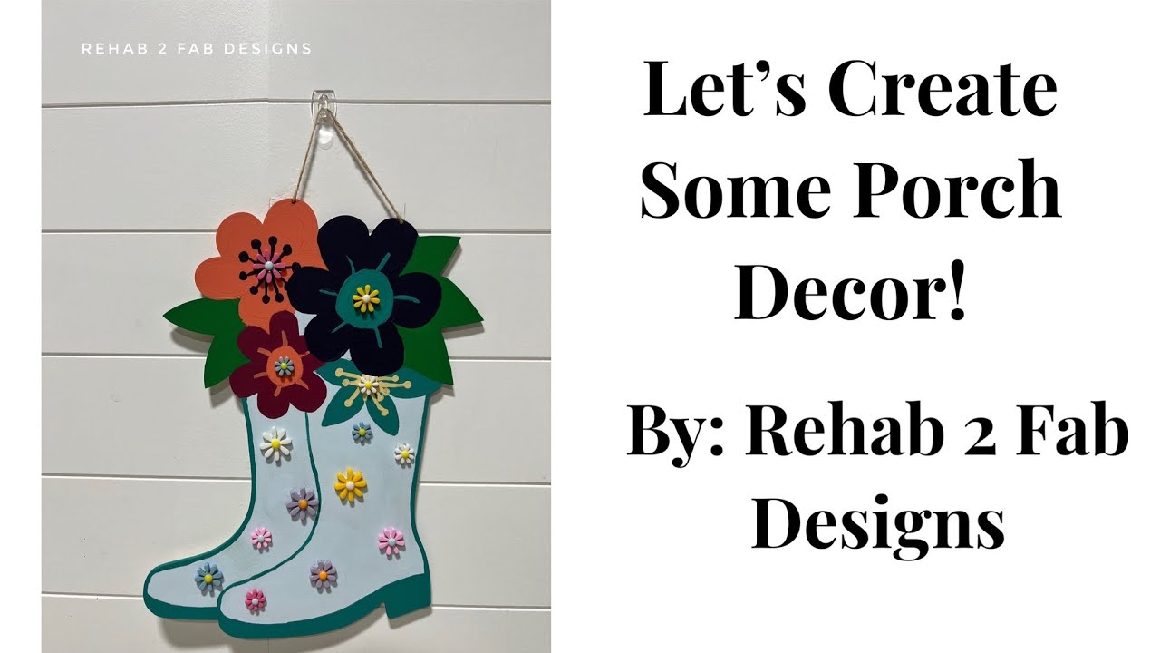 Crafting and Creating Spring Porch Decor Signs