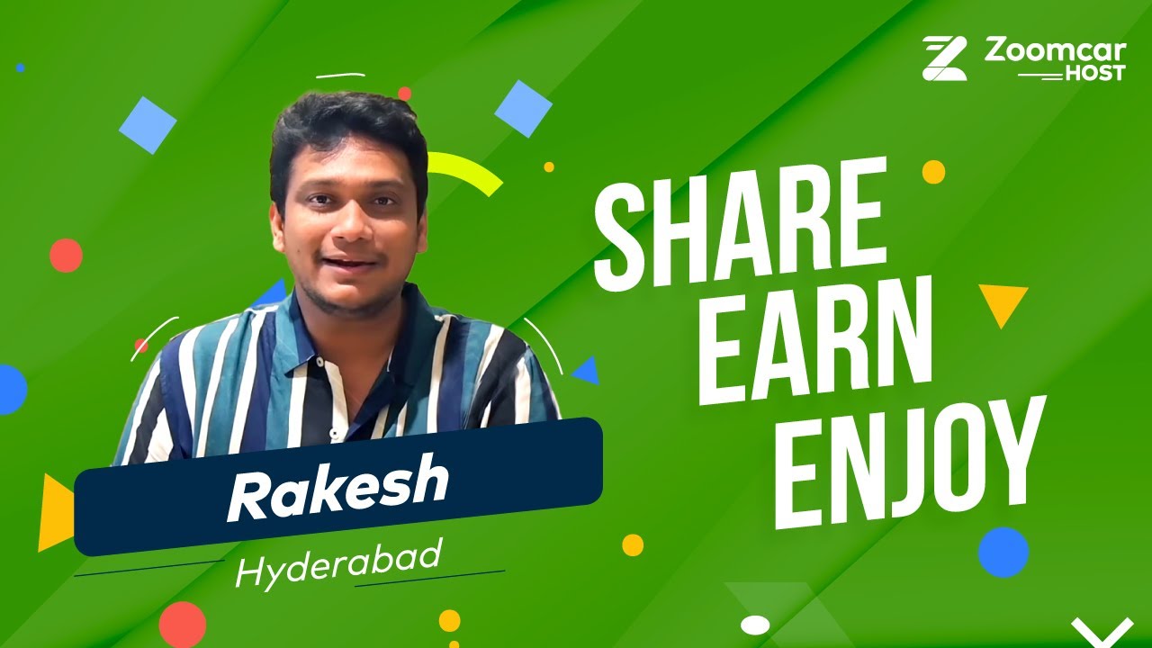 Rakesh - Zoomcar Host | Hyderabad