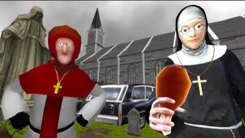 Nun and Monk Neighbor Escape 3D gameplay video game level 1 android game