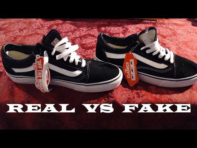 Fisker idiom hektar How to Spot Fake Vans Old Skool - YouTube