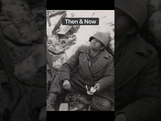 Emotional Then and Now video of WW2 #history #military #army class=