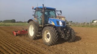 Erpicatura 2015 - SATELLITAR DRIVE - New Holland T6060 Elite + Pegoraro WL4200