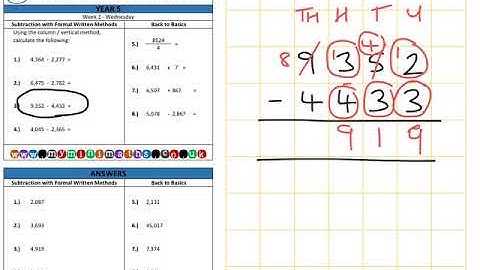 YEAR 5 Mini-maths Video Tutorial - Week 2 - Wednesday