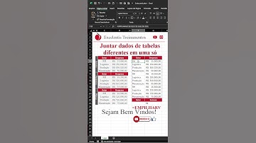 [EXCEL] como Juntar dados de tabelas diferentes no #excel   #aprendeexcel #exceltips #excelbr