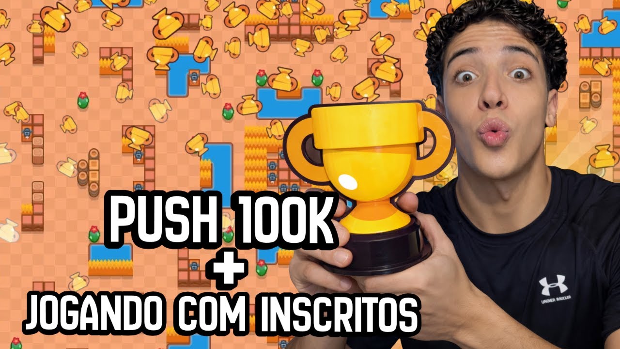 UPANDO TROFEU COM OS INSCRITOS! PUSH 100K
