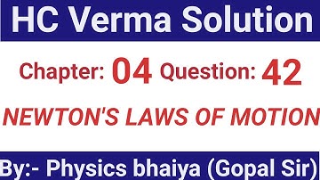 HC Verma solution - Newton