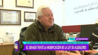 Eduardo Aliendo: El Senado trató la modificación de la Ley de Alquileres