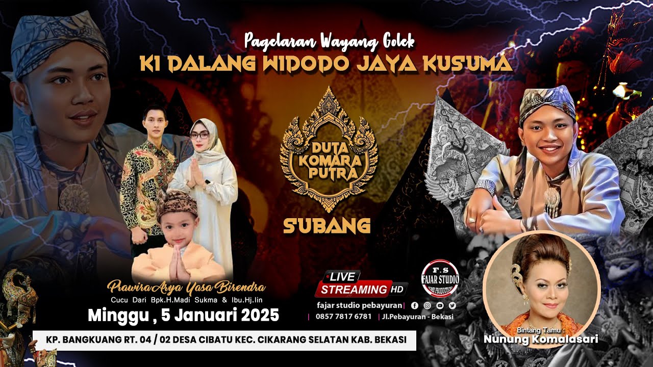 🔴LIVE PAGELARAN GOLEK | KI DALANG WIDODO JAYA KUSUMA | MINGGU, 5 JANUARI 2025 | KP.BANGKUANG,CIBATU