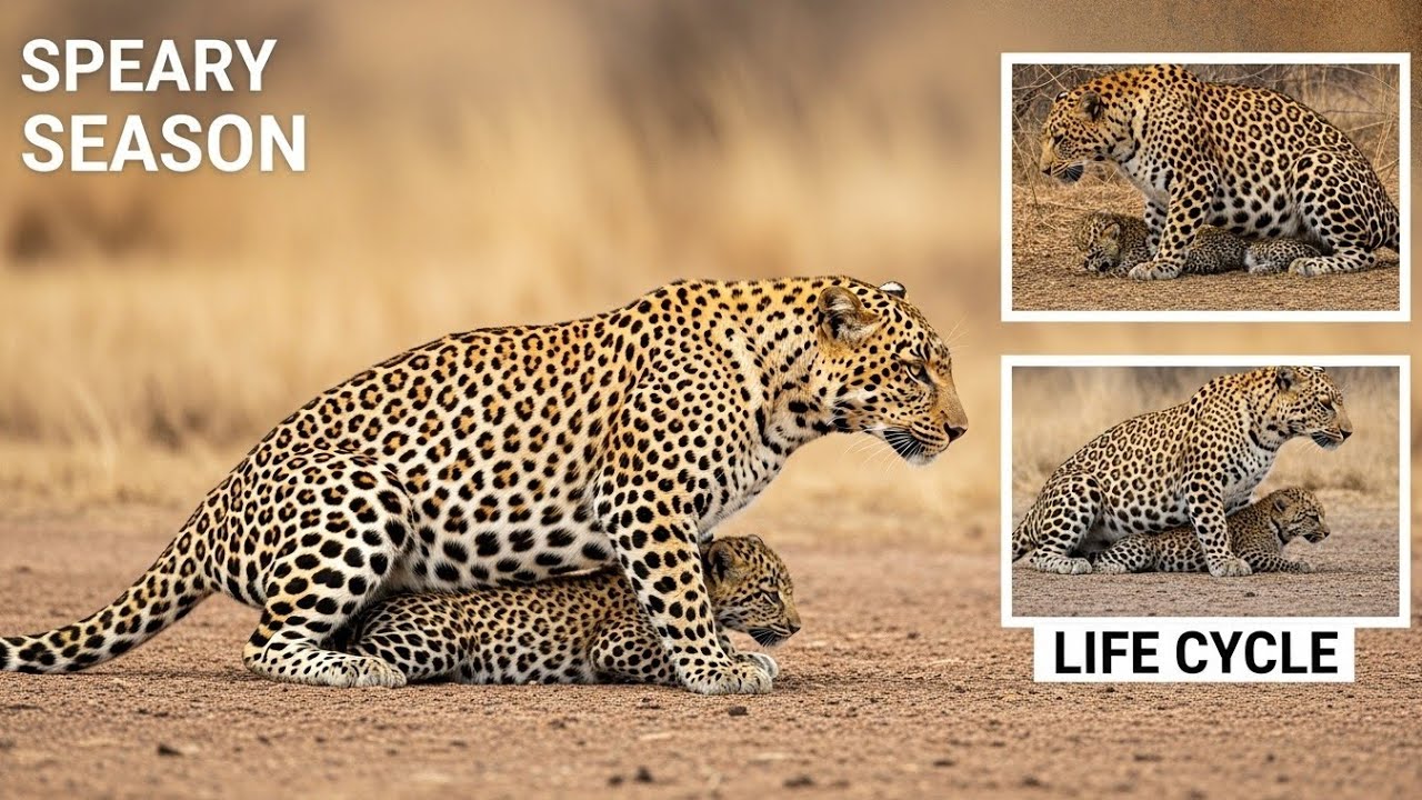 Leopard Breeding Season in the Wild Leopard Mating Cubs Birth Life ...