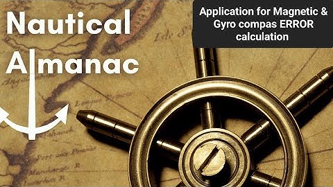 Easy calculation of Magnetic & Gyro compas ERROR,  deviation.